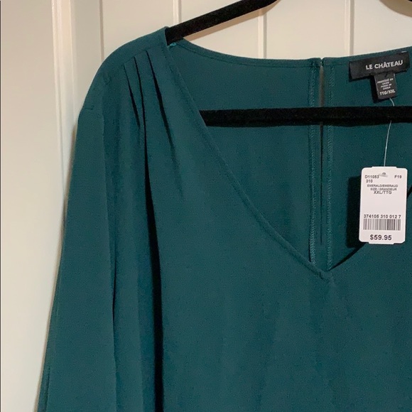 le chateau tunic. Dark green. High low. Plus size - Picture 4 of 8